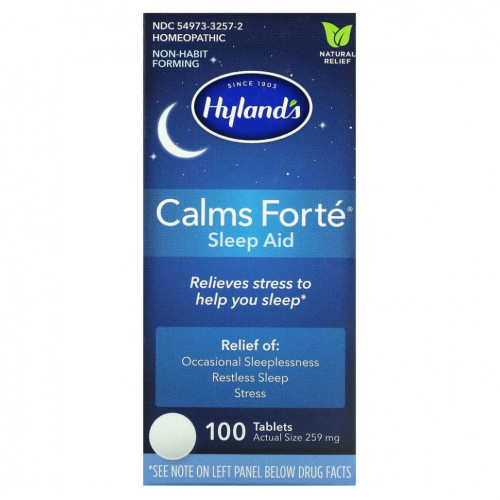 Hyland's, Успокаивает форте, Sleep Aid, 100 таблеток