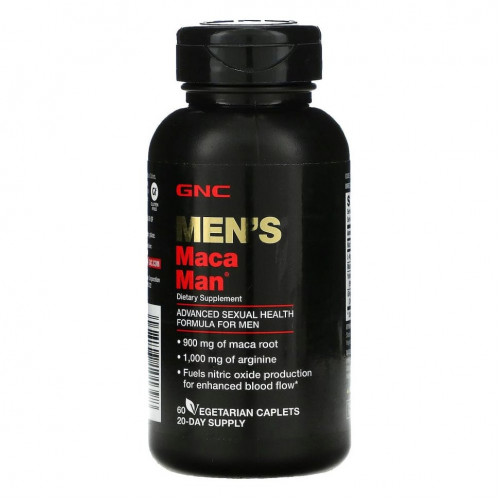 GNC, Men's Maca Man, 60 вегетарианских капсул