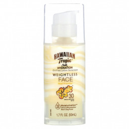 Hawaiian Tropic, Silk Hydration, Weightless Face, невесомый солнцезащитный лосьон для лица без масел, SPF 30, 50 мл