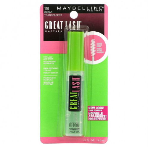 Maybelline, Great Lash, тушь Clear 110, 13 мл