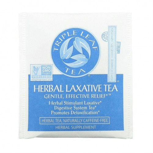 Triple Leaf Tea, слабительное на основе трав, 20 чайных пакетиков по 36 г (1,27 унции)