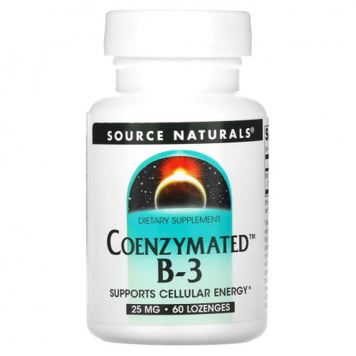 Source Naturals, Coenzymated B-3, 25 mg, 60 Lozenges