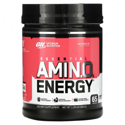 Optimum Nutrition, ESSENTIAL AMIN.O. ENERGY, арбуз, 585 г (1,29 фунта)