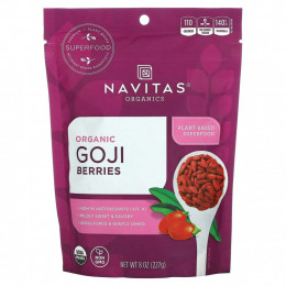 Navitas Organics, Органические ягоды годжи, 227 г (8 унций)