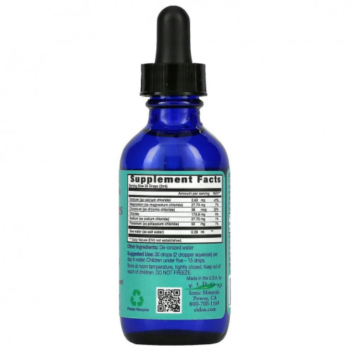 Eidon Mineral Supplements, Electrolytes, Liquid Concentrate, 2 fl. oz. (60 ml.)