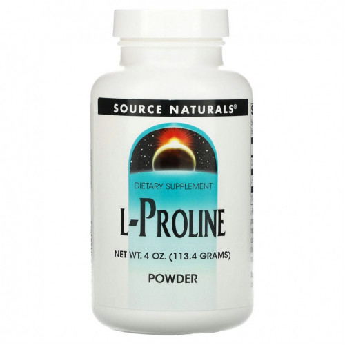 Source Naturals, L-пролин в порошке, 113,4 г (4 унции)