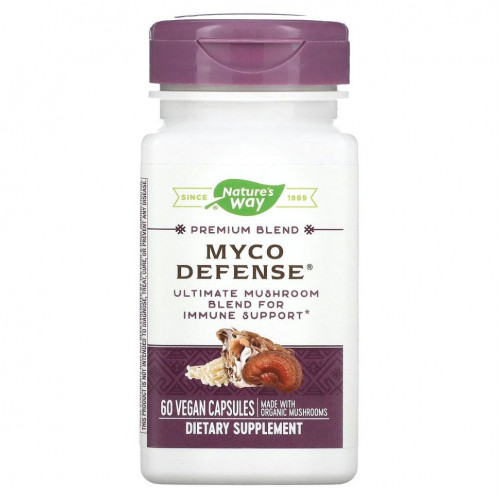 Nature's Way, Premium Blend, Myco Defense, 60 веганских капсул