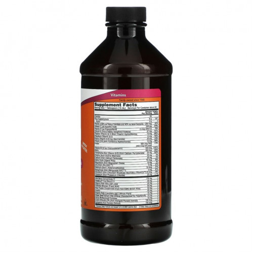 NOW Foods, Пищевая добавка Liquid Multi, со вкусом диких ягод, 16 жидких унций (473 мл)