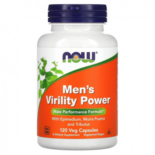 NOW Foods, Men's Virility Power, 120 растительных капсул