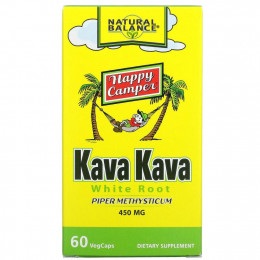 Natural Balance, Kava Kava White Root, 450 mg, 60 VegCaps