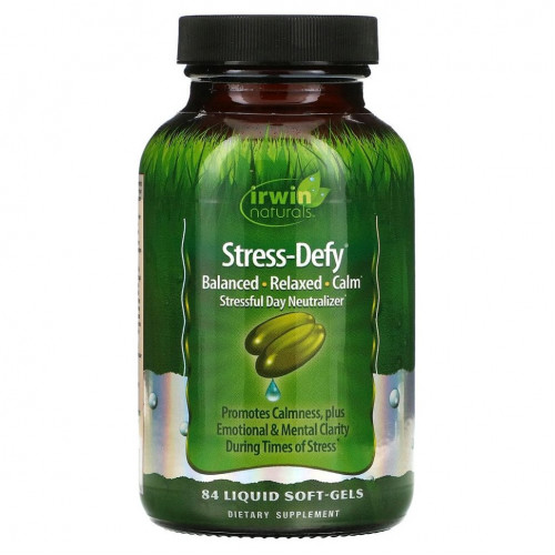 Irwin Naturals, Stress-Defy, 84 жидких желатиновых капсул