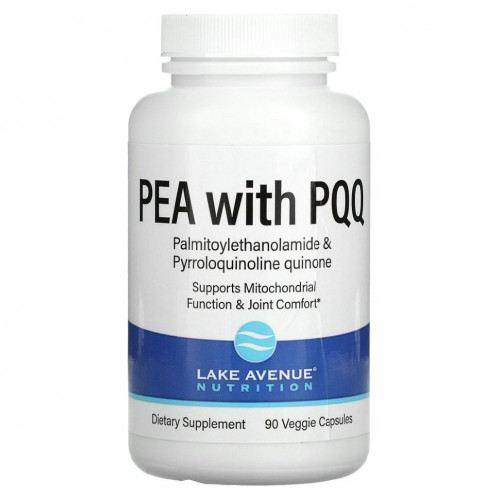 Lake Avenue Nutrition, PEA with PQQ, 90 вегетарианских капсул