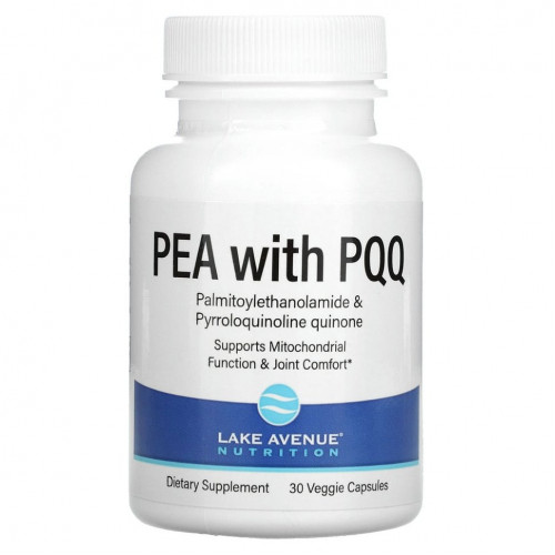 Lake Avenue Nutrition, PEA with PQQ, 30 вегетарианских капсул