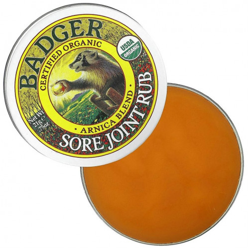 Badger Company, Крем от боли в суставах, экстракт арники, 21 г (0,75 унции)