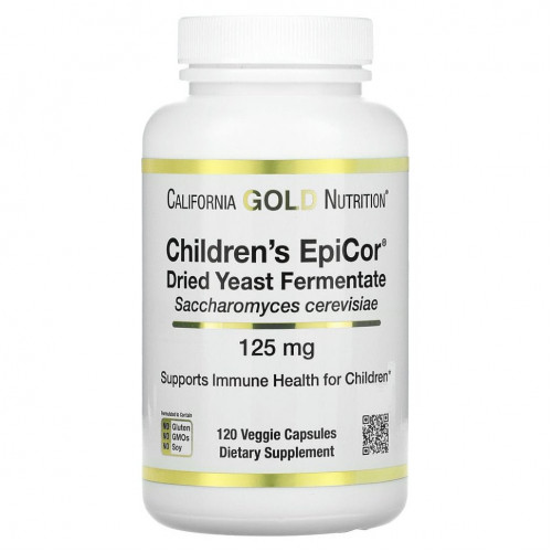 California Gold Nutrition, Children's Epicor, 125 мг, 120 растительных капсул