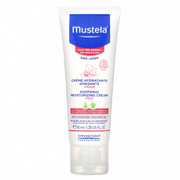 Mustela, Baby, Успокаивающий увлажняющий крем для лица, 1,35 жидкой унции (40 мл)