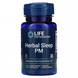 Life Extension, Herbal Sleep PM, 30 вегетарианских капсул