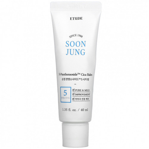 Etude, Soon Jung, 5 Panthensoside Cica Balm, 1.35 fl oz (40 ml)