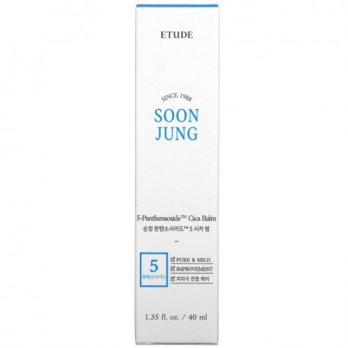 Etude, Soon Jung, 5 Panthensoside Cica Balm, 1.35 fl oz (40 ml)