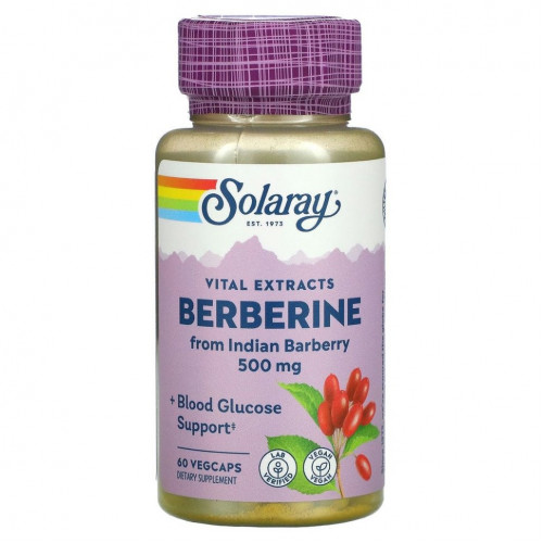 Solaray, Berberine, 500mg, 60 VegCaps