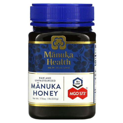 Manuka Health, мед манука, MGO 573+, 500 г (17,6 унции)