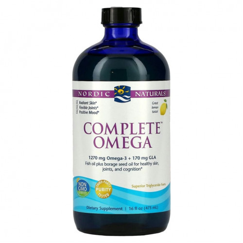 Nordic Naturals, Complete Omega, лимон, 473 мл (16 жидких унций)