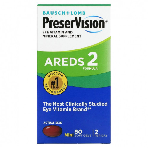 PreserVision, AREDS 2 Formula, 60 мягких таблеток