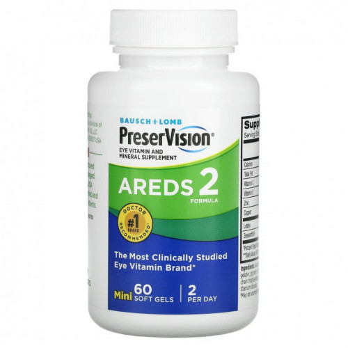 PreserVision, AREDS 2 Formula, 60 мягких таблеток