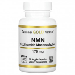 California Gold Nutrition, NMN (никотинамид мононуклеотид), 175 мг, 60 растительных капсул