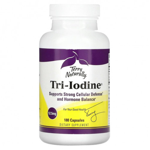 Terry Naturally, Tri-Iodine, 12,5 мг, 180 капсул