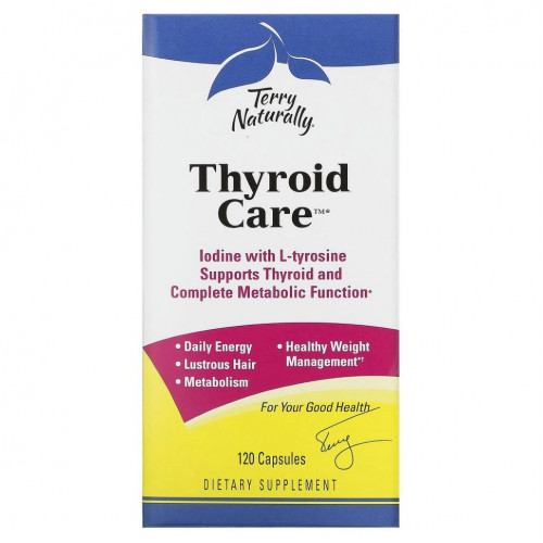 Terry Naturally, Thyroid Care, 120 капсул