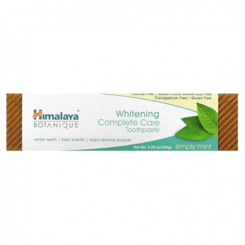 Himalaya, Botanique, отбеливающая зубная паста Simply Mint, 5,29 унций (150 г)