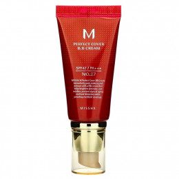 Missha, Perfect Cover BB Cream, BB-крем, SPF 42 PA+++, оттенок 27 медовый бежевый, 50 мл