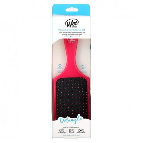 Wet Brush, Распутывающая расческа, розовая, 1 расческа