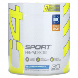 Cellucor, C4 Sport, предтренировочный, голубая малина, 9,5 унции (270 г)