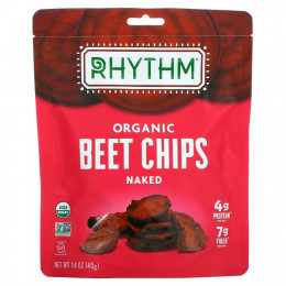 Rhythm Superfoods, Органические свекольные чипсы, без добавок, 40 г (1,4 унции)