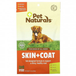 Pet Naturals of Vermont, Кожа + мех, для собак, 30 жевательных таблеток, 2,12 унции (60 г)