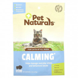 Pet Naturals of Vermont, успокаивающие таблетки для кошек, 30 жевательных таблеток, 45 г (1,59 унции)