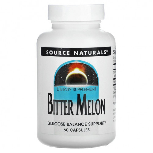 Source Naturals, Китайская горькая тыква, 60 капсул