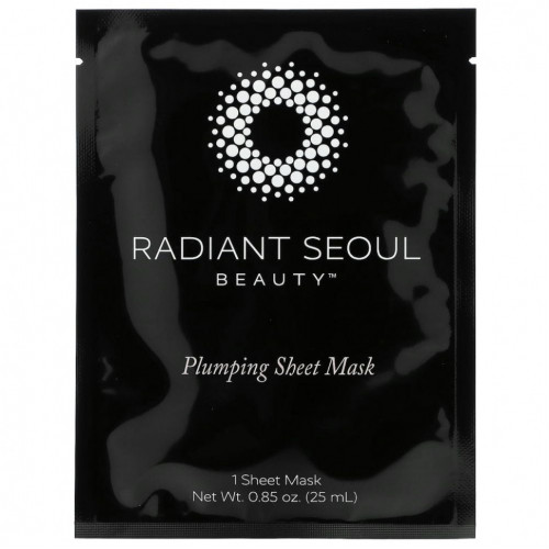 Radiant Seoul, тканевая маска для объема и гладкости кожи, 5 шт. по 25 мл (0,85 унции)