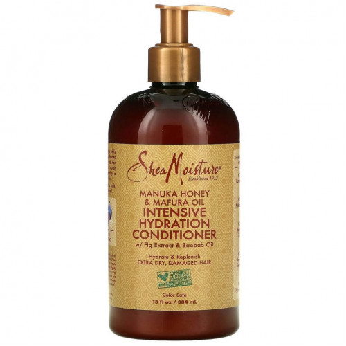 SheaMoisture, кондиционер для интенсивного увлажнения, мед манука и масло мафуры, 384 мл (13 жидк. унций)