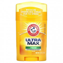 Arm & Hammer, UltraMax — твердый дезодорант с антиперспирантом, для мужчин, аромат свещести, 1,0 унция (28 г)