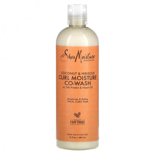 SheaMoisture, шампунь Curl Moisture Co-Wash, кокос и гибискус, 354 мл (12 жидк. унций)