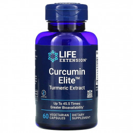 Life Extension, Curcumin Elite, экстракт куркумы, 60 растительных капсул