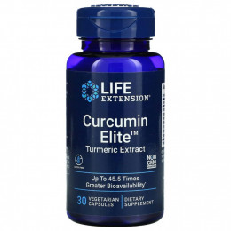 Life Extension, Curcumin Elite, экстракт куркумы, 30 вегетарианских капсул