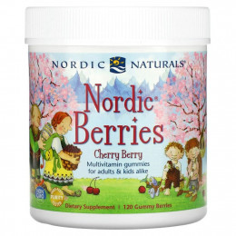 Nordic Naturals, Мультивитаминный комплекс 'Северные ягоды' с вишневым вкусом, 120 жевательных пастилок в форме ягод