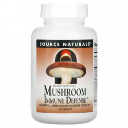 Source Naturals, Mushroom Immune Defense, комплекс из 16 грибов, 60 таблеток