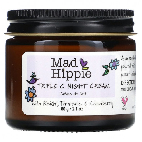 Mad Hippie, Triple C, ночной крем, 60 г (2,1 унции)