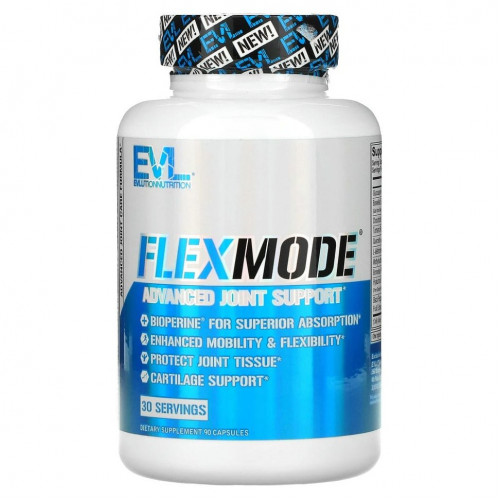 EVLution Nutrition, FlexMode, улучшенная поддержка суставов, 90 капсул