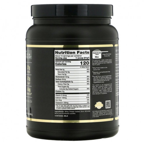 California Gold Nutrition, SPORT, изолят сывороточного протеина, 454 г (1 фунт, 16 унций)